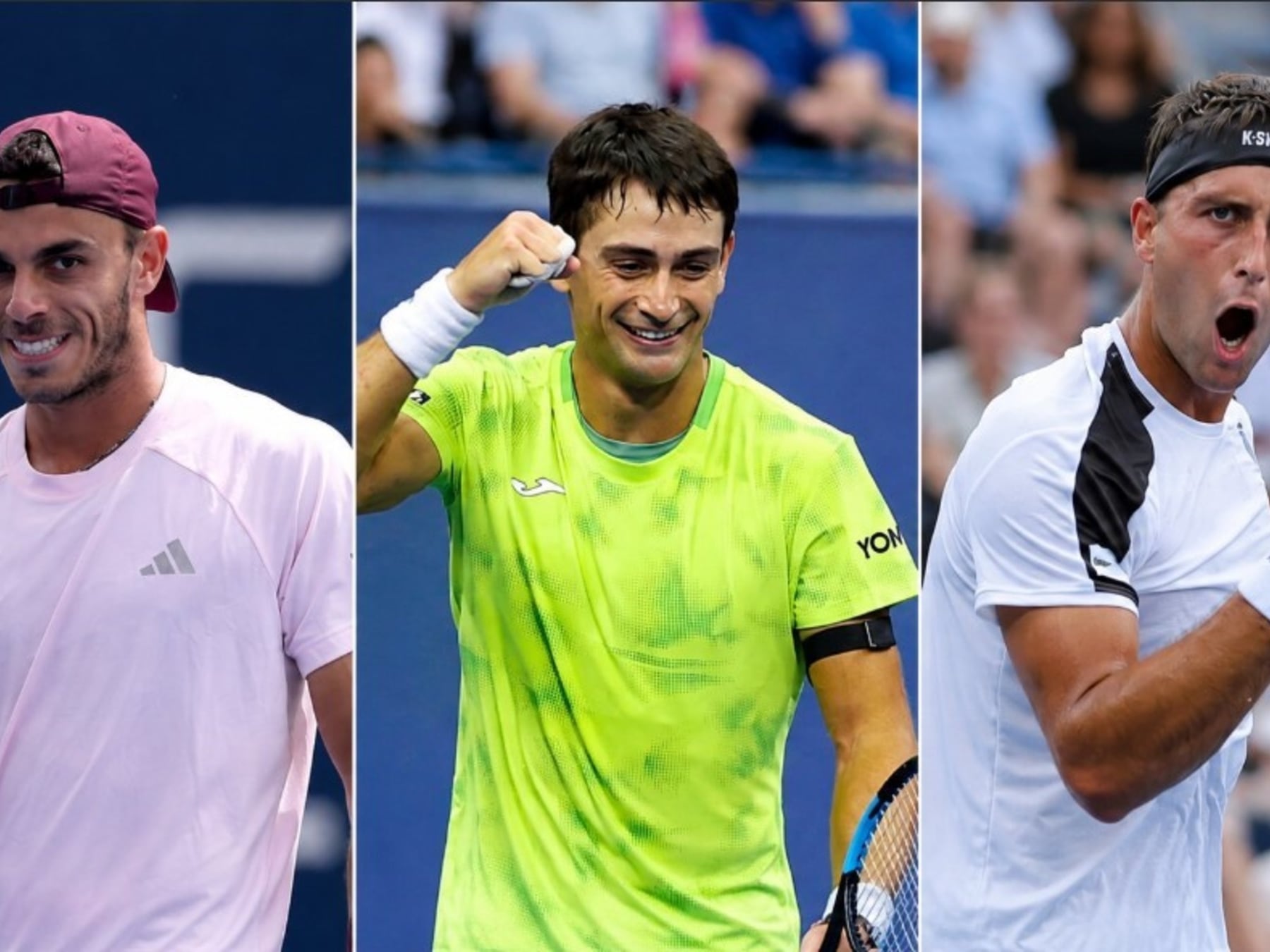 Tres albicelestes en el baile de los 32: el US Open se tiñe de celeste y blanco