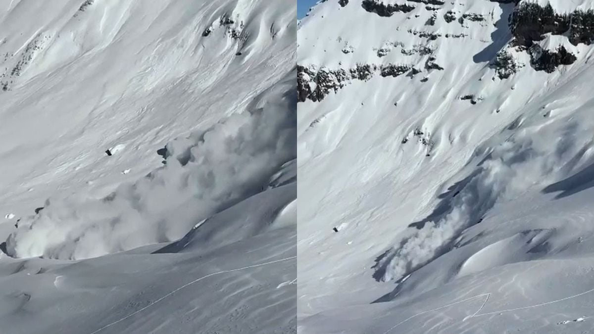 Una avalancha en el filo del Chapelco sobresaltó a dos esquiadores que salieron ilesos