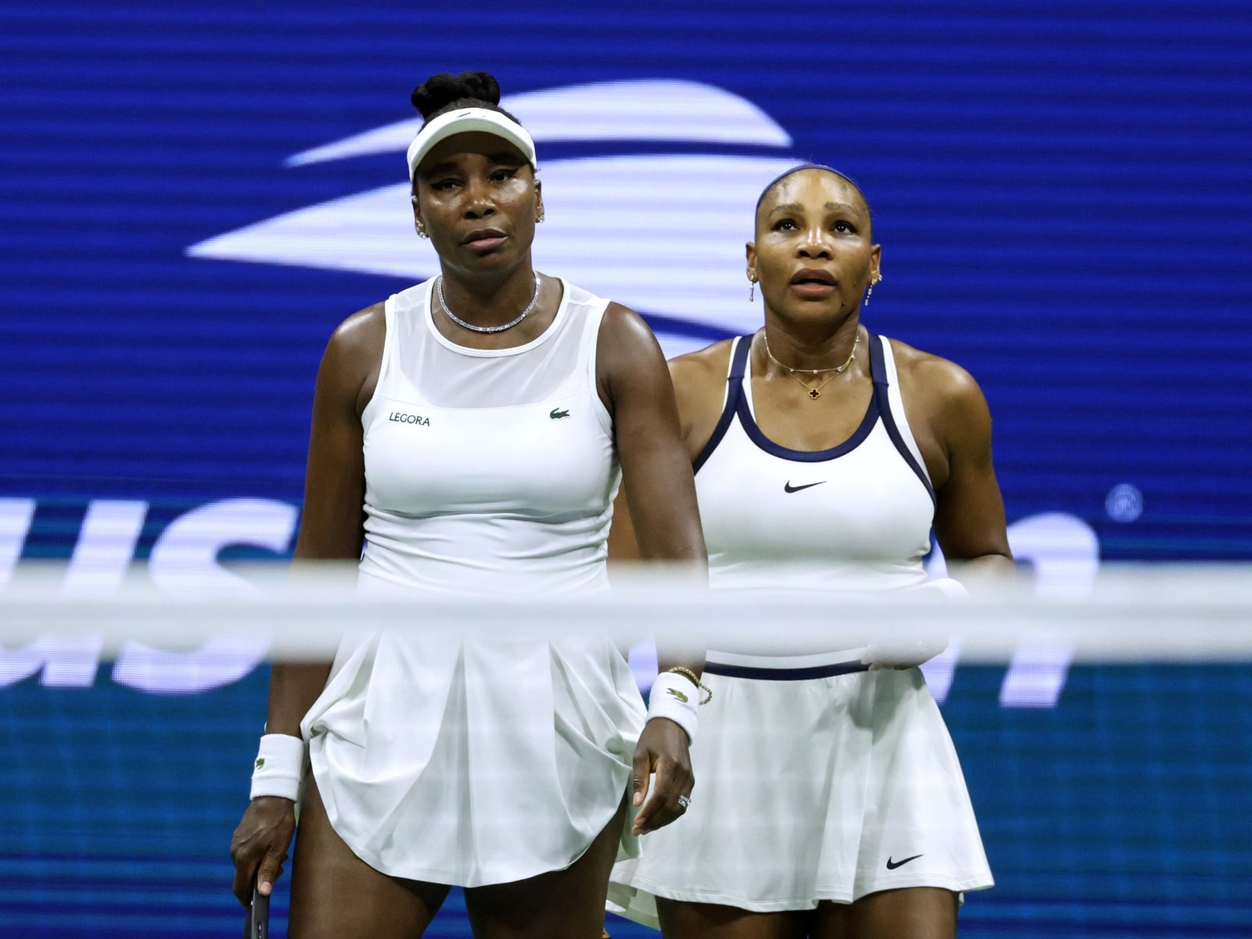 Las Williams se reencontraron en el US Open y la noche terminó con sabor a despedida