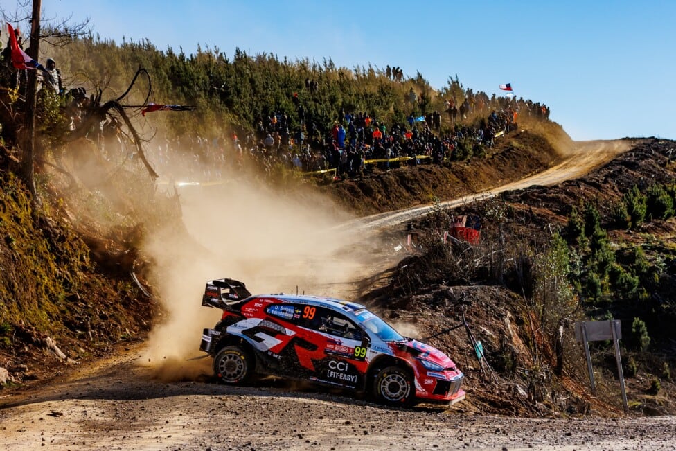 Oliver Solberg voló en Chile y dejó a Toyota a la par de Lancia: diez coronas, ninguna más grande