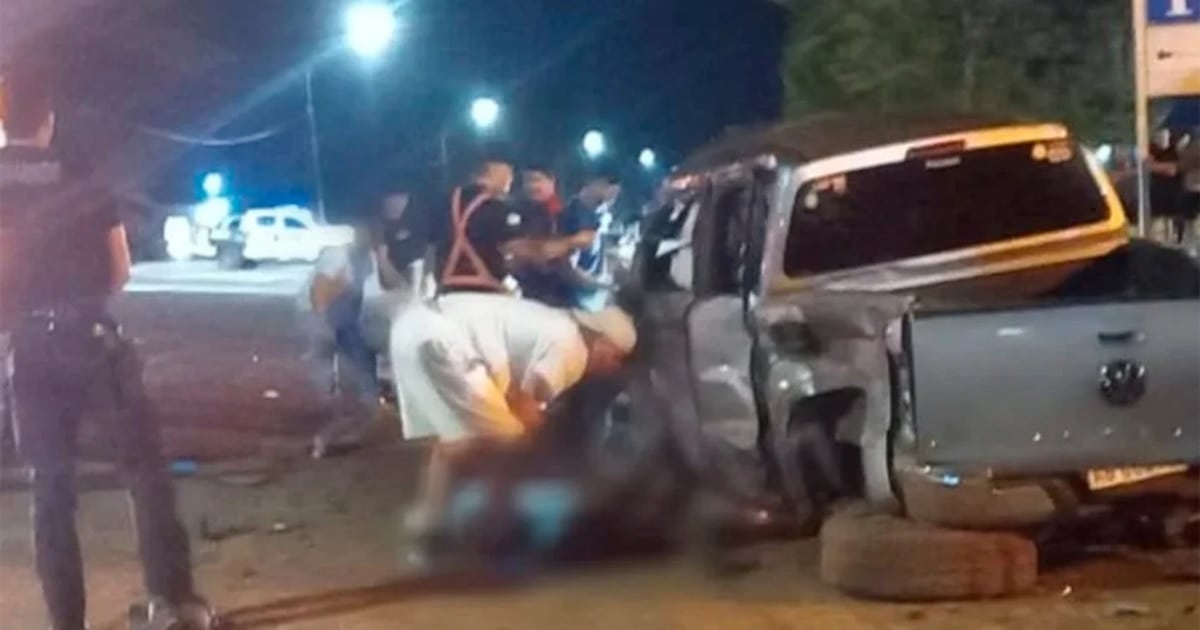 Tragedia sobre la Ruta 14: dos muertos y cinco heridos tras el choque de dos camionetas en San Vicente