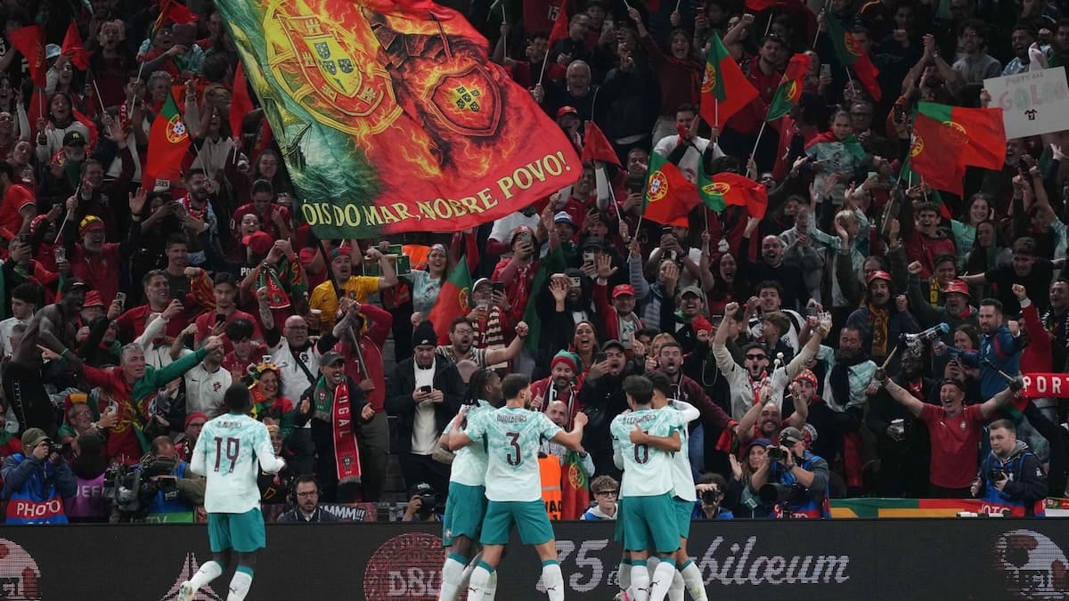Portugal sigue de racha: goleó 4-2 a Dinamarca en Copenhague y estira su invicto en la Nations League