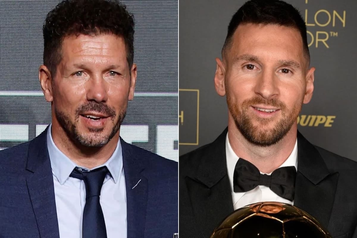 Simeone se rindió ante Messi y le tiró flores a la Maradona: "Nos enseñó a seguir insistiendo"
