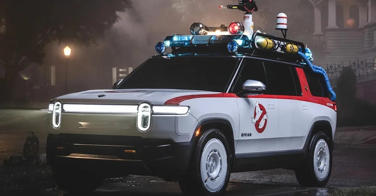 Bill Murray se calza otra vez el traje de Venkman y se sube a una camioneta eléctrica para festejar Halloween