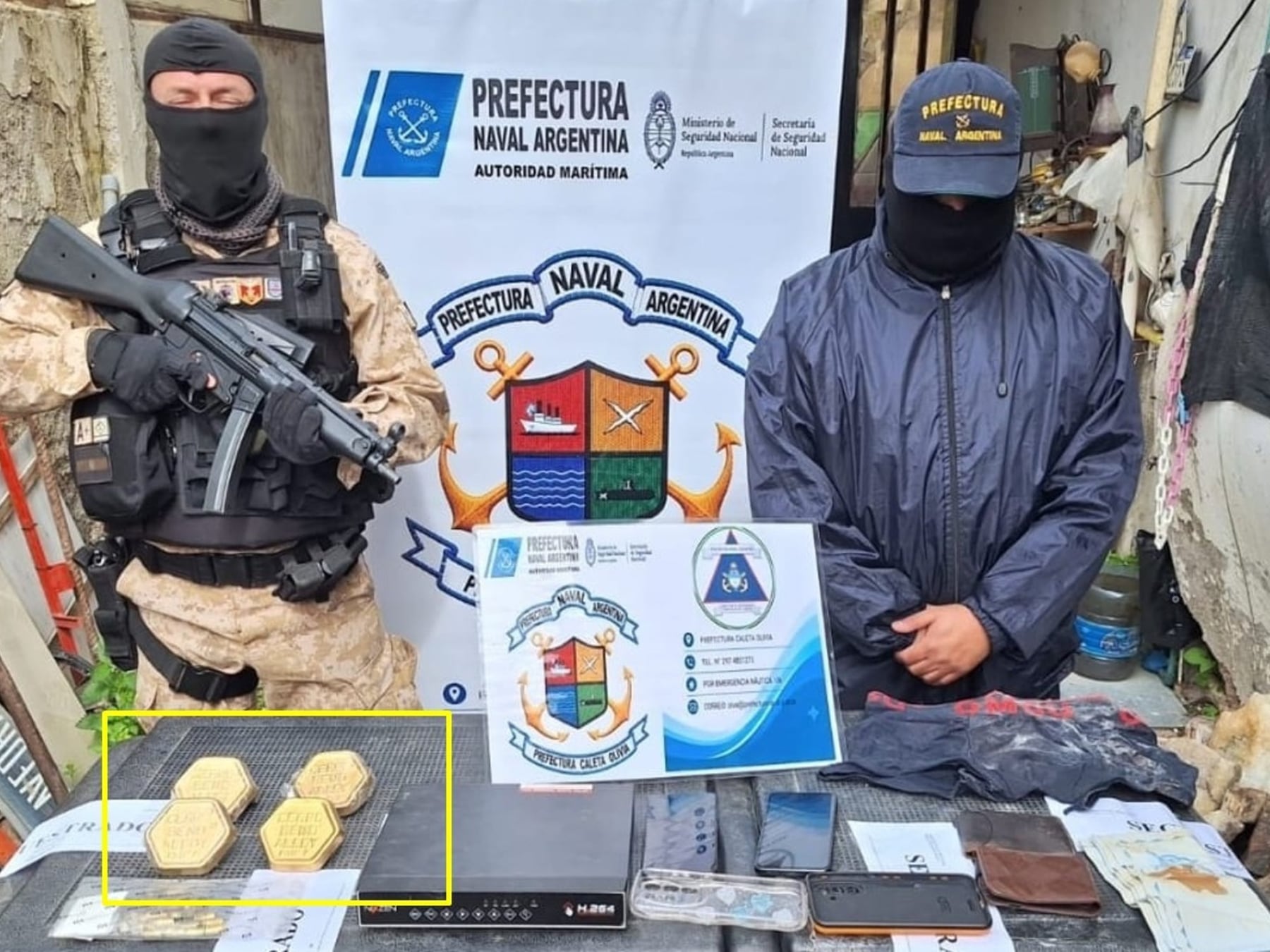 Caleta Olivia: la Justicia confirmó que las piezas secuestradas no eran lingotes de oro sino aleación usada en radioterapia